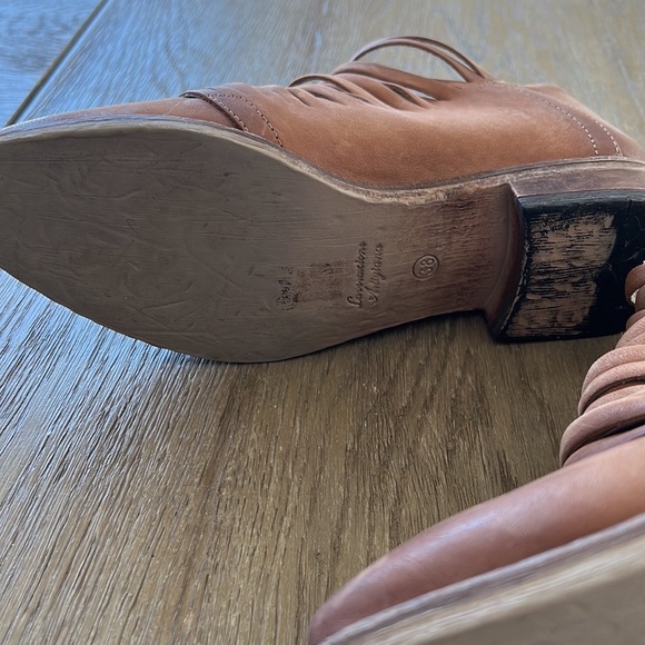 Free People Lost Valley pointed strappy leather booties size 38 - Picture 4 of 8